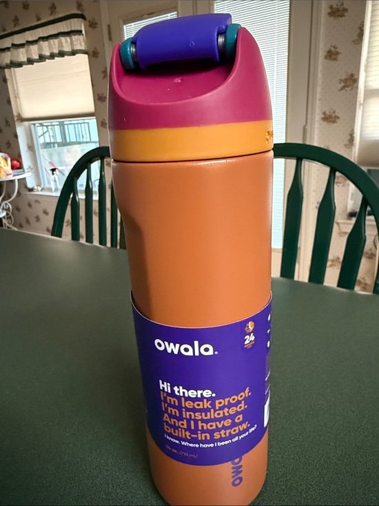 owala Other - Insulated Water Bottle in Rust with Pink Lid